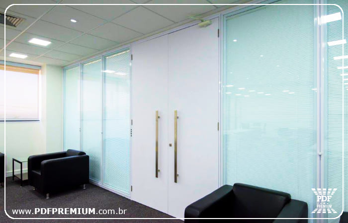 divisórias de vidro com persianas embutidas Perdizes orçamento