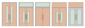 modelos de porta dupla de vidro com madeira mdf bandeira no morumbi