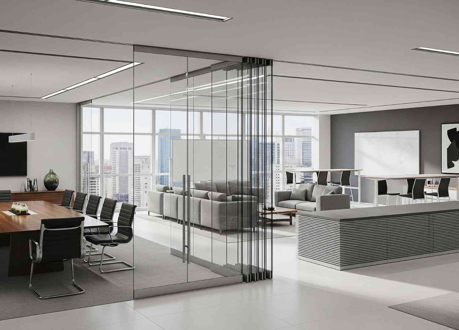 Otimização Dinâmica: Como Divisórias de Vidro Retráteis e Flexíveis Moldam o Espaço para a Produtividade do Futuro em São Paulo e Santo André